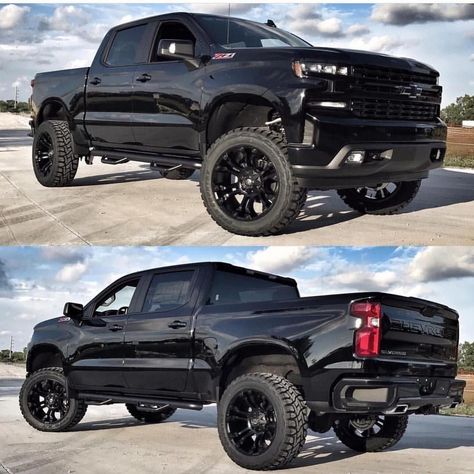 Chevy Truck Silverado Z71, 2019 Silverado, Chevy Trucks Silverado, Silverado Truck, Black Truck, Trail Boss, Duramax Diesel, Trucks Chevy, Lifted Chevy Trucks