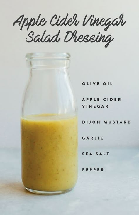 Apple Cider Vinegar Salad Dressing, Apple Cider Vinegar Salad, Salad Dressing Healthy, Homemade Salad Dressing Healthy, Vinegar Salad, Dressing Healthy, Vinegar Salad Dressing, Resep Salad, Salad Dressing Recipe