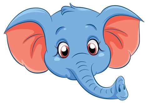 Free vector cute elephant cartoon charac... | Free Vector #Freepik #freevector #cartoon-drawing #cartoon-svg #elephant-face #elephant Elephant Face Drawing, Cute Elephant Cartoon, Elephant Vector, Elephant Cartoon, Elephant Face, Cartoon Elephant, Grey Elephant, Cute Elephant, Cartoon Style