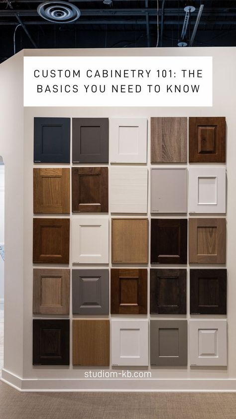 Here at Studio M, we believe the best way to design a space you love is to have straightforward, unbiased, information that will help you make the right choices for you and your project. That’s why we’re calling today’s blog “Custom Cabinetry 101: the Basics you Need to Know!” #cabinetry #kitchendesign Cabinetry Design, Design A Space, Kitchen And Bath Design, Studio M, Design Advice, Custom Cabinetry, Design Solutions, Kitchen Renovation, The Basics