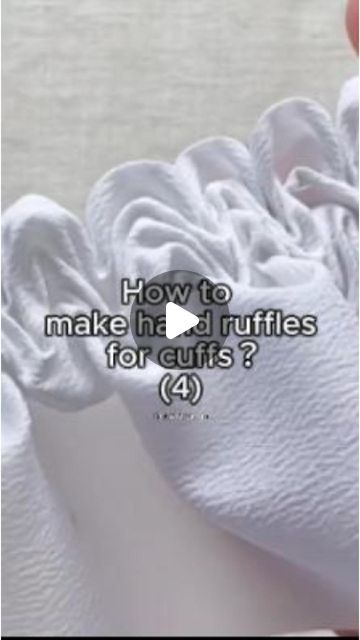 Ruffle Sewing Tutorial, How To Sew Ruffles, Sewing Ruffles Easy, Making Ruffles Sewing Machines, Sewing Frills Ruffles, Stitching Classes, Sewing Ruffles, Lace Fabric Diy, Ruffle Trend