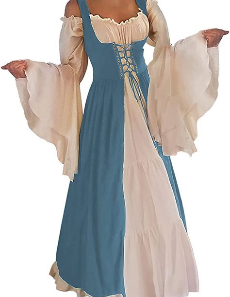 Masquerade Party Dresses, Halloween Fest, Fair Outfits, Fest Outfits, Chemise Dress, 파티 드레스, Over Dress, Medieval Costume, Medieval Dress