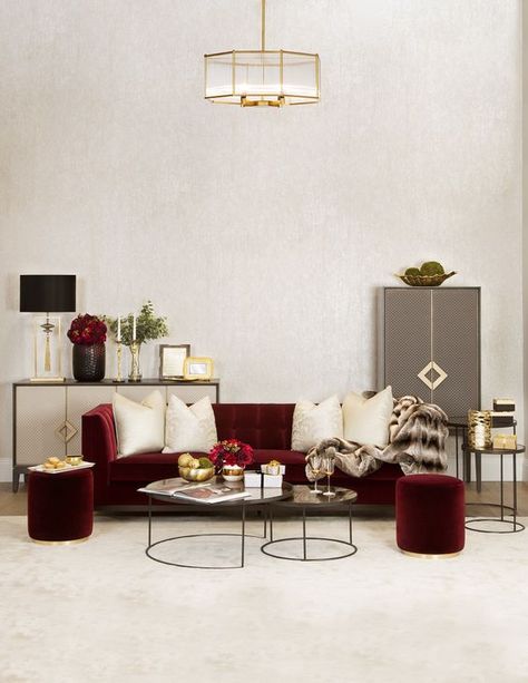 Red Couches, Red Couch Living Room, Burgundy Living Room, Sofa And Chair Company, Luxury Sofa Design, Red Couch, Living Room Red, Couch Living Room, Best Sofas