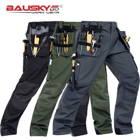 Online Shop New High Quality Craftsman Men's Work Pants Workwear Multi Pockets Work Trousers Mechanic Workwear Free Shipping | Aliexpress Mobile Father Son Tattoo, Vest Outfits Men, Men Workwear, Winter Outer, Camouflage Backpack, Mens Work Pants, Mens Bootcut Jeans, Workwear Trousers, Safety Clothing