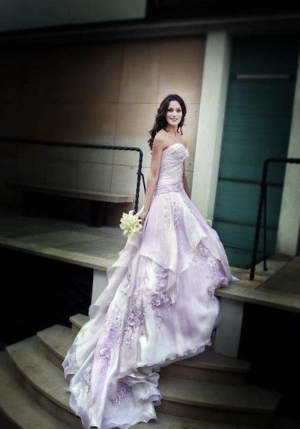 Violet Purple Wedding Dress Lilac Wedding Dress, Wedding Dress Mermaid Lace, Wedding Dress 2013, Purple Wedding Dress, Lilac Wedding, Wedding Dresses 2014, A Wedding Dress, Colored Wedding Dresses, White Wedding Dresses