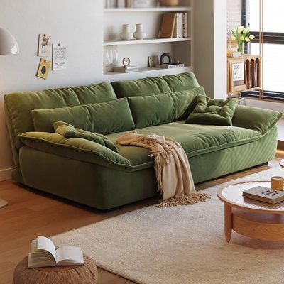 Loveseat Darkgoldenrod Chenille Sleeper sofa Small Living Room Comfy Furniture, Best Sleeper Sofa Small Spaces, Small Bed Couch, Living Room Pull Out Couch, Floor Sleeper Sofa, Guest Room Family Room Combo, Green Pull Out Couch, Daybed Instead Of Couch, Cozy Bedroom Sofa