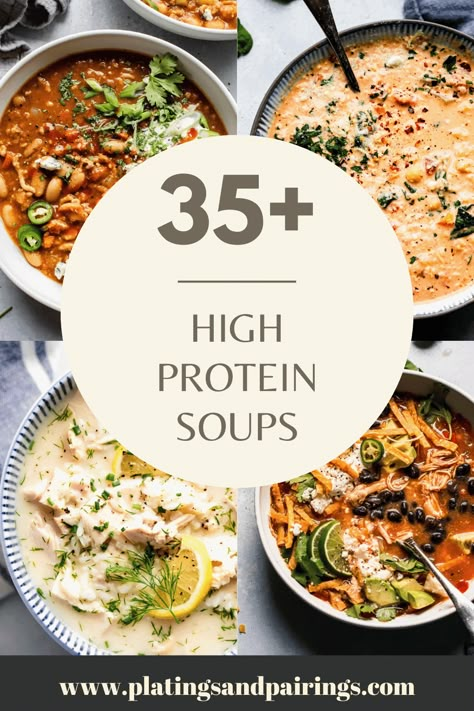 High Protein Soup Recipes, High Protein Soups, High Protein Soup, Protein Soup Recipes, Protein Soup, Protein Soups, Low Calorie Soup, Cozy Weather, High Protein Dinner