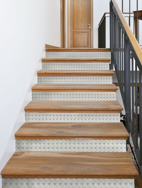 Vinyl stair risers