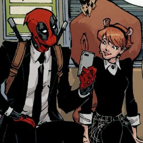 Business Man Anime, Deadpool Hq, Deadpool Comic Icons, Girl Deadpool, Deadpool Comic Art, Squirrel Icon, Squirrel Girl Marvel, Deadpool Icon, Deadpool Funny