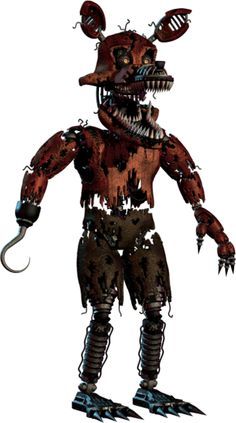 Full body photo of Nightmare Foxy from Five Nights at Freddy's 4. #FNAF4 Nightmare Foxy, Foxy Fnaf, Foxy And Mangle, Fnaf Foxy, Fnaf 4, Desenhos Gravity Falls, Pirates Cove, Animatronic Fnaf, Fnaf 1