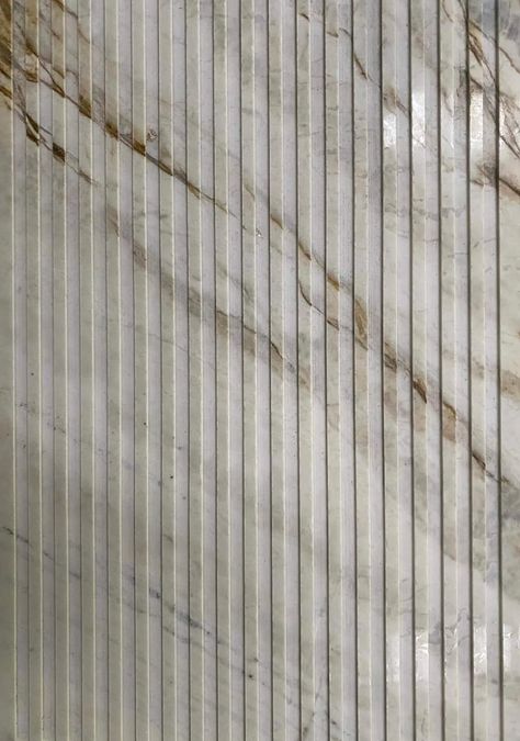 Marble Groove Pattern On Wall, Marble Fluted Panel, Fluted Stone Texture, Fluted Marble Texture, Louvers Texture, Limestone Wall Interior, Fluted Marble Wall, Marble Groove, Marble Panelling