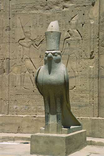 Horus | Story, Appearance, & Facts | Britannica Temple Of Edfu, Horus Falcon, Egypt City, Ancient Egyptian Civilization, Ancient Egypt Gods, Ars Goetia, Ancient Tattoo, Egyptian Civilization, Egyptian Deity