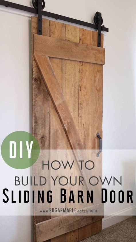 Barn Door Diy, Sliding Barn Door Track, Closet Hardware, Diy Sliding Door, Diy Barn Door Hardware, Diy Sliding Barn Door, Door Diy, Barn Door Track, Rustic Barn Door