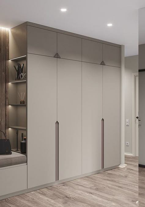 L Wardrobe, Vstupná Hala, Wardrobe Aesthetic, Wardrobe Design Modern, Wardrobe Bedroom, Bedroom Cupboard, Closet Design Layout, Modern Cupboard Design, Wardrobe Door Designs