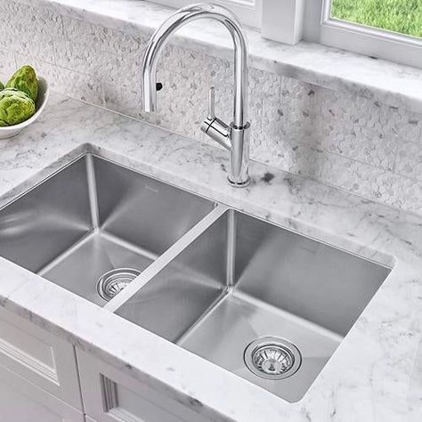 Looking for a best Kitchen Sinks? Look once at Buildmyplace, Here we are leading brand  provides one  of the best quality and certified Kitchen Sinks with wide range of Choices, Sizes, Shapes, color, Types, Material and more at Competitive Prices. For more information and details visit our website. Double Bowl Undermount Kitchen Sink, Stainless Steel Double Bowl Kitchen Sink, Kitchen Chores, Double Bowl Kitchen Sink, Kitchen Solutions, Steel Kitchen Sink, Double Basin, Bar Sink, Farmhouse Sink Kitchen