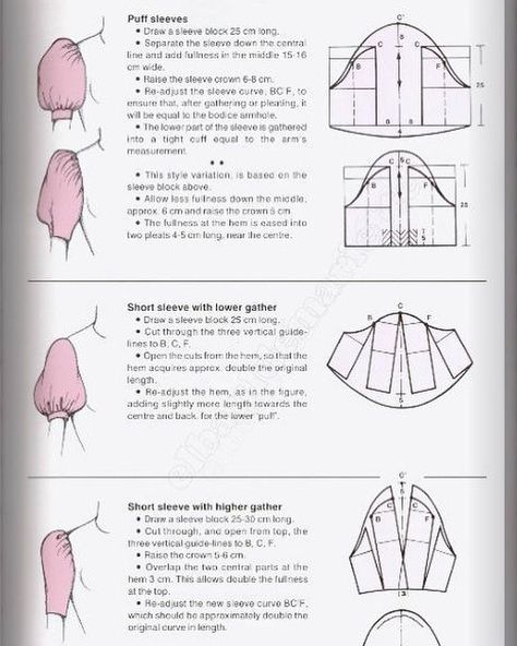 Fashion Designer posted on Instagram: “Different variations of puff sleeves and how to achieve them . All sleeves can be lengthened too to…” • See all of @tregzofficial's photos and videos on their profile. Puff Sleeve Pattern, Projek Menjahit, Sewing Sleeves, Sew Ins, Patterns Fashion, Blouse Pattern Sewing, Pattern Blouse, Diy Sewing Clothes, Drafting Patterns