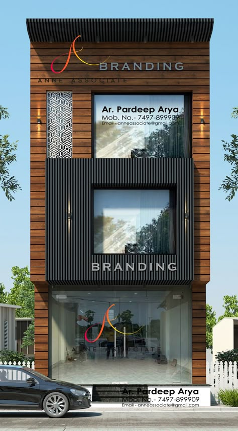 Ar Pardeep Arya A n n e A s s o c i a t e Architect // Interior Designer Email :- anneassociate@gmail.com Contect :- 74978-99909,9034382740 Lahoria Chowk, Hisar Salon Front Elevation Design, Modern Shop Front Design, Showroom Elevation Design Architecture, Elevation Design For Showroom, Shop Front Elevation Designs Modern, Shop With House Elevation, Front Elevation Commercial Building, Front Elevation Designs Commercial, Acp Designs For Shop