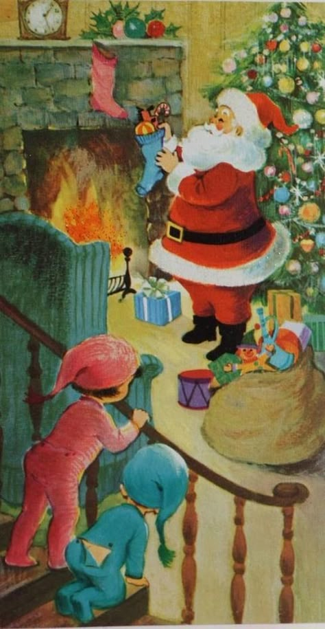 Christmas Vintage Cards, Old Time Christmas, Vintage Christmas Images, Santa Claus Is Coming To Town, Vintage Xmas, Christmas Memories, Old Christmas, Holly Jolly Christmas, St Nick