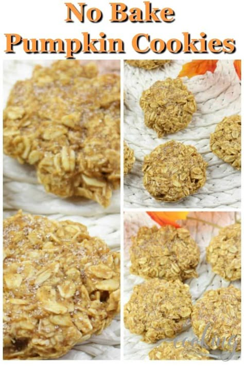 Peanut Butter And Chocolate Bars, No Bake Pumpkin Cookies, Pumpkin No Bake Cookies, Pumpkin No Bake, Pumpkin Cookies Easy, Layered Pumpkin Cheesecake, Pumpkin Pound Cake, No Bake Dessert Recipes, Cookies Video