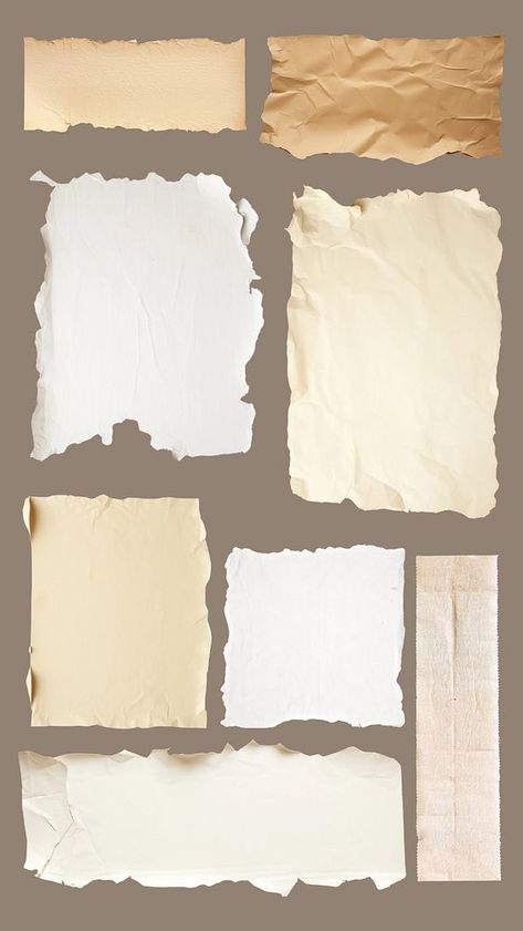 Editable torn paper design element set | premium image by rawpixel.com / Adjima Line Paper Aesthetic, Collage Ripped Paper, Vintage Designs For Scrapbook, Paper Png For Editing, Graphic Elements Design, Torn Paper Design, Scrapbook Cutouts, Torn Paper Effect, Poster Elements