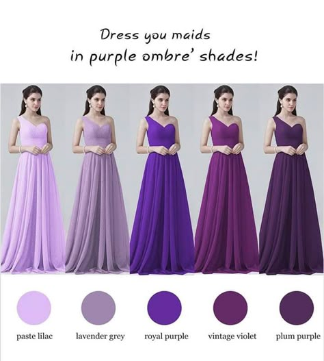 the lavender grey and plum purple i loveeee. Bridesmaids what do you think? Royal Purple Wedding Dress, Royal Purple Bridesmaid Dress, Royal Purple Wedding, Purple Wedding Dresses, Dark Purple Wedding, Dress Dark Purple, Lavender Bridesmaid, Purple Bridesmaid Dress, Lavender Bridesmaid Dresses