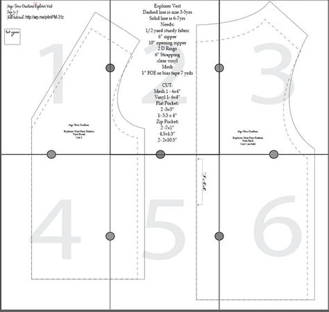 a free pattern to make a little explorers vest for kids. The pdf pattern works for both boys and girls and come in sizes that will fit kids 3-7 years old {approximately} Boys Sewing Patterns Free, Diy Vest Pattern, Vest Pattern Sewing, Vest Free Pattern, Diy Vest, Toddler Sewing Patterns, Boys Sewing Patterns, Vest Pattern Free, Toddler Vest