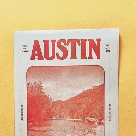 studio bookmark on Instagram: "Part activities guide/part map, we created this Austin neighborhood guide with @greg.pike.atx and @creedefitch as a way to help Austinites both new and old find fun and interesting things to do in each neighborhood. Beautiful red ink on salmon newsprint paper by @newspaperclub . Keep an eye out and snag one at various businesses around Austin! #newspaperclub #design #zine #austintexas #newspaper #newsprint" Newspaper Graphic Design, Newsprint Design, Austin Neighborhoods, Interesting Things To Do, Newsprint Paper, Zine Design, Wedding Letters, Grad Cards, Newspaper Design