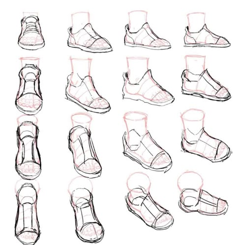 Drawing Shoes, Feet Drawing, Art Help, 캐릭터 드로잉, Reference Poses, Anime Drawings Tutorials, Drawing Clothes, Anatomy Art, Drawing Tutorials