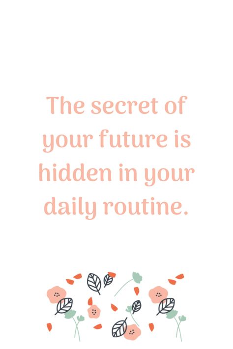 “The secret of your future is hidden in your daily routine” Having and maintaining a daily routine is incredibly important for living a productive and efficient life. Click the link for guides to how to live your most productive life. Routine Quotes, Breaking Bad Habits, Productive Life, A Daily Routine, Healthy Happy Life, Break Bad Habits, Awakening Quotes, Goals And Dreams, Motivational Wallpaper