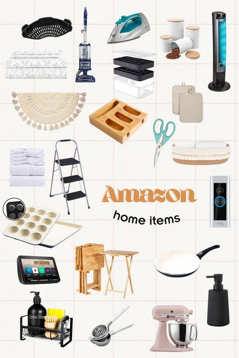 This is a list if must have items for your new home. These Amazon home essentials will be perfect for your firet home or your first apartment. All your amazon home finds in one space 🫶🏻 Essentials For New Apartment, First Apartment Amazon Finds, Home Must Haves Amazon, Must Have Apartment Items, First Home Must Haves, Amazon Apartment Finds, Home Essentials List, Essentials First Apartment, First House Essentials