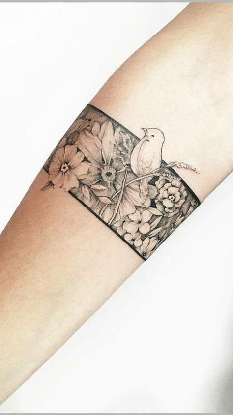 Animal Bracelet Tattoo, Tattoo Cuffs For Women, Arm Cuff Tattoo For Women, Upper Arm Band Tattoo For Women, Cuff Tattoo Wrist, Body Ornament, Tattoo Band, Cuff Tattoo, Tattoo Thoughts