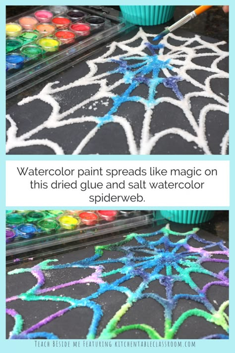 Preschool Glue, Spiderweb Craft, Halloween Crafts For Kids Preschool, Halloween Crafts For Kids To Make, Crafts For Kids Preschool, Halloween Crafts Preschool, Craft Halloween, Halloween Crafts For Toddlers, Insects Theme