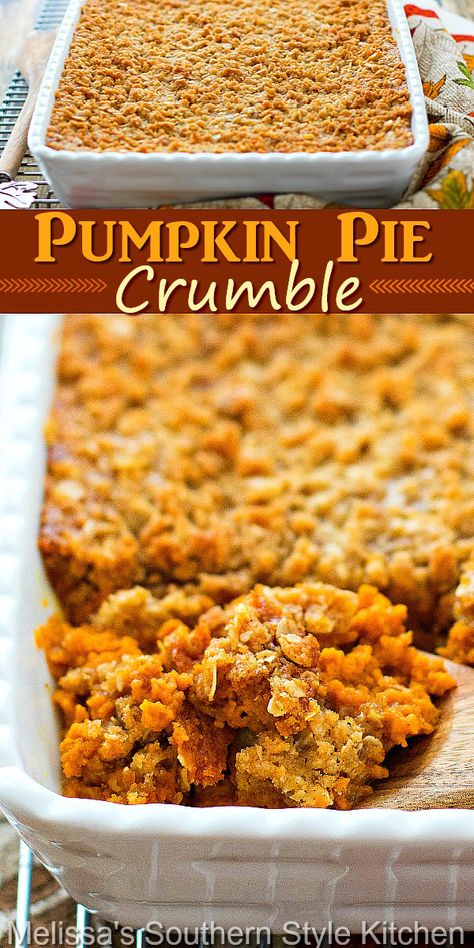 Pumpkin Pie Crumble Cake, Health Pumpkin Desserts, Pumpkin Pie Recipes Dessert, Fall Family Desserts, Crumbl Pumpkin Pie Cookie Recipe, Pure Pumpkin Dessert Recipes, Pumpkin Crumble Pie, Pumpkin Crumble Dessert, Pumpkin Desserts For A Crowd