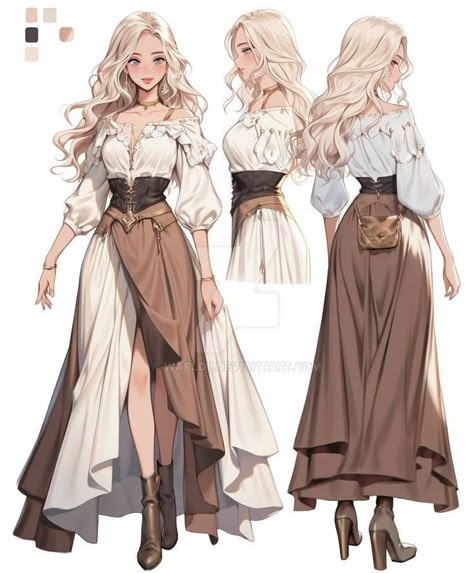 Fair Outfits, Ren Fair, Fantasy Outfits, Fashion Drawing Dresses, Clothing Design Sketches, Fantasy Dresses, Fashion Illustration Dresses, Dress Design Sketches, Fantasy Gowns