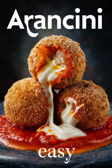 Indulge in the authentic flavors of Italy with this easy arancini balls recipe. These crispy and creamy rice balls, also known as arancini, are a classic Italian dish that makes for a perfect appetizer or snack. With our simple step-by-step arancini recipe, you can recreate this popular Italian delicacy right in your kitchen. Impress your guests at your next gathering with these delicious arancini balls that are bursting with savory goodness. Arancini Balls Recipes Easy, Appetizers To Go With Italian Food, Easy Arancini Balls, Italian Secondi Recipes, Authentic Italian Side Dishes, Arancini Balls Recipes, Popular Recipes For Dinner, Arancini Recipe Easy, Italian Lunch Ideas