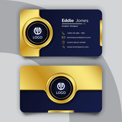 Luxury with circle business card design ... | Premium Vector #Freepik #vector #art-card #logo-pattern #golden #background-logo Bisnis Card Design, Visiting Cards Design Business, Official Background, Circle Business Card, Cotton Pent, Id Card Design Template, Visiting Cards Design, Vip Card Design, Circle Business Cards