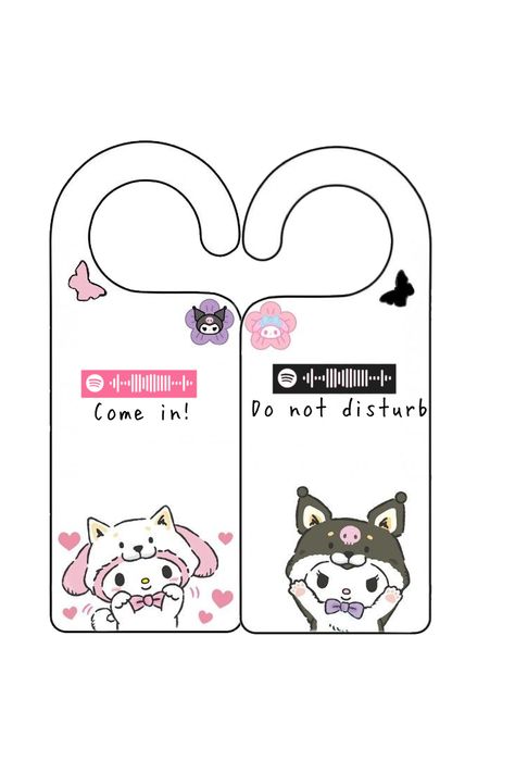 Paper Crafts Templates Printable Cute, Keychain Ideas Aesthetic, Stuff To Print Out, Sanrio Printables, Door Handle Diy, Diy Hello Kitty, Cute Tags, Hello Kitty Colouring Pages, Hello Kitty Printables