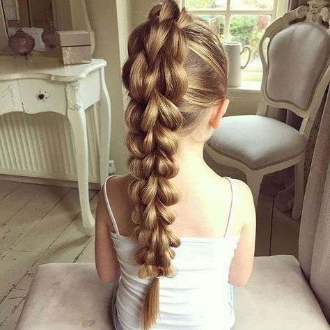 Sweethearts Hair Design, Pull Through Braid, Pull Through, Hair Do, Kids Hair, Girl Hair, Girls Hair, Hair Dos, Cute Hair