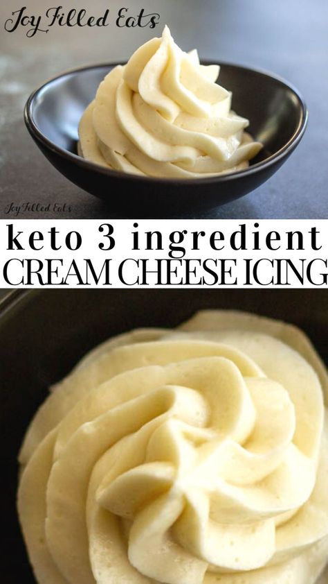 Keto Cream Cheese Frosting, Keto Cream Cheese, Desserts Keto, Postre Keto, Keto Cream, Joy Filled Eats, Cream Cheese Frosting Recipe, Low Carb Dessert, Keto Cake