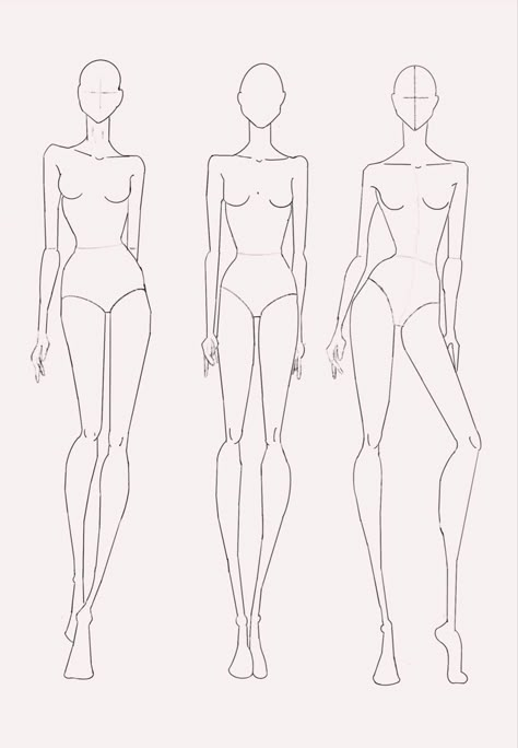 Fashion Design Sketches: A Guide to Creating Your Own A Body For Clothes Design Drawing, Model For Clothes Drawing, Drawing Body For Fashion, Model For Designing Clothes Drawing, How To Draw Body Fashion Design, Model Design Sketch, Sewing Model Drawing, Model For Sketching, Fashion Drawing Body Template