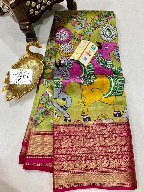 Latest Blouse Patterns, Printed Kurti Designs, Bengal Cotton Sarees, Kuppadam Pattu Sarees, Dupion Silk Saree, Kalamkari Designs, Latest Silk Sarees, Kalamkari Blouse, Kalamkari Sarees