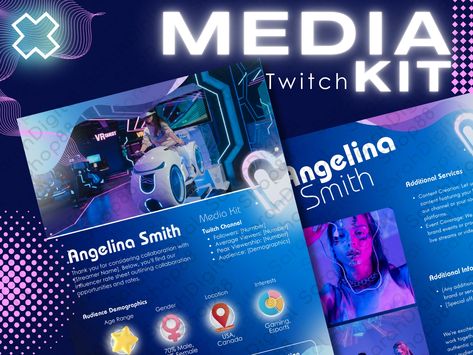 Edit Layout, Media Kit Template, Audience Engagement, Twitch Channel, Media Kit, New Years Sales, Take The First Step, Content Creators, Social Media Template