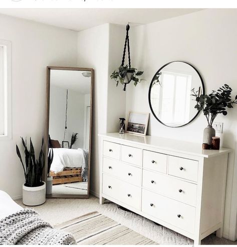 Bedroom Decor Inspo Minimalist, Bedroom Wall Decor Above Nightstand, Master Minimalist Bedroom, Bedroom Decor Gray Bedframe, Black And White Bedroom Ideas Boho, Target Room Decor Ideas, Master Bedrooms Decor Simple, Bedroom Corner Inspirations, Clean Modern Room Aesthetic