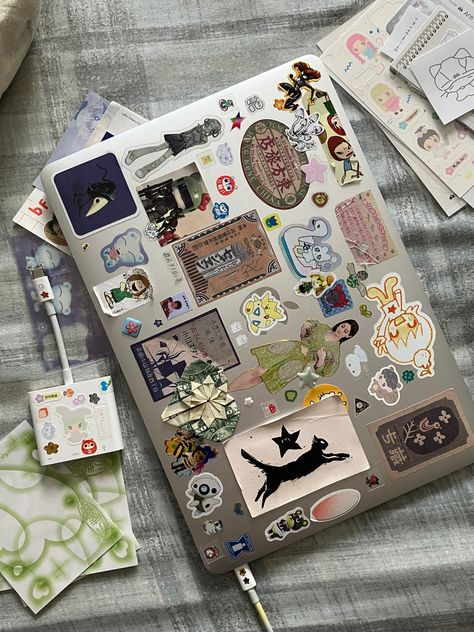 Laptop Decoration, Laptop Case, Bits And Bobs, Case Stickers, Laptop Stickers, Sake, Art Journal, Mood Board, Vision Board