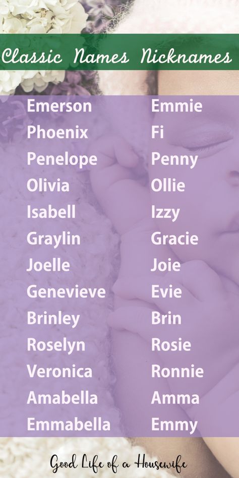 A list of classic names with a modern twist. #girlnames #beautifulnames #babynames Nicknames Ideas, Cool Nicknames, Classic Girls Names, Housewife Life, Baby Names Short, Names With Nicknames, Baby Name Generator, Irish Baby, Classic Names