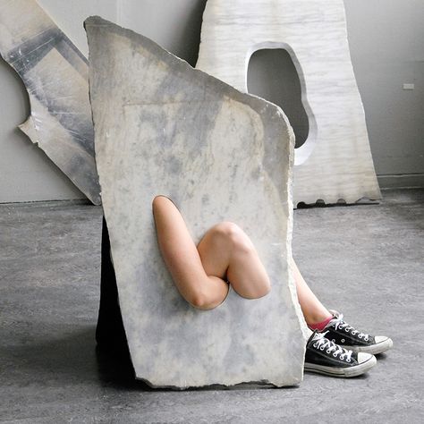 marble meets body: milena naef's stone cutouts reveal fragmented flesh Kitty Pryde, Colossal Art, Modern Crafts, Marble Slab, Marble Sculpture, Human Figure, Installation Art, Sculpture Art, Body Art