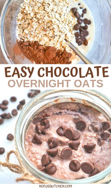 Overnight Oats Recipe With Pudding, Overnight Oats With Jello Powder, Overnight Oats With Milk Easy Recipes, Chocolate Overnight Oats Recipe, Overnight Oats Pudding Powder, Overnight Oats With Pudding, Overnight Oats With Cocoa Powder, Coco Overnight Oats, Overnight Oats With Pudding Powder