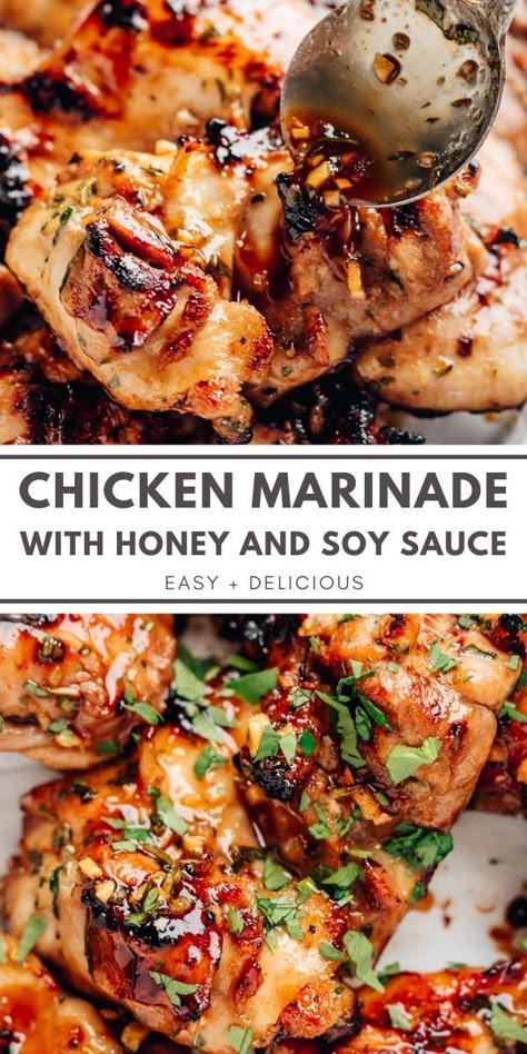 Chicken Thigh Grill Recipes, Chicken Thigh Air Fryer, Chicken Legs In Air Fryer, Honey Soy Sauce Chicken, Grilled Chicken Thighs Marinade, Chicken Thighs Instant Pot, Chicken Thighs Crockpot, Asian Marinade For Chicken, Chicken Thighs And Rice