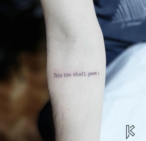 This Too Shall Pass Quote Tattoo With Butterfly, Tattoo This Too Shall Pass Ideas, This Too Shall Pass Tattoo, This Too Shall Pass Quote Tattoo, This Too Shall Pass Quote, Thumb Tattoos, Moon Sun Tattoo, Tattoos Inspo, Health Tattoo