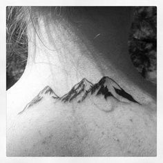 Watercolor mountain tattoo Oregon Tattoo, Skateboard Tattoo, Mountain Range Tattoo, Theme Tattoo, Dragonfly Tattoo, Mountain Tattoo, Pattern Tattoo, Skin Art, Piercing Tattoo